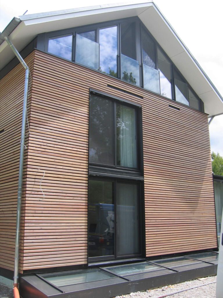 4,10 Fensterfront Holzhaus