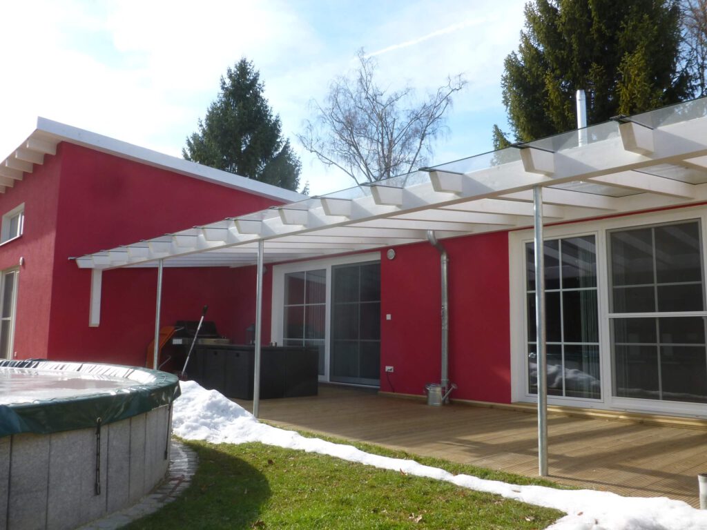 5.8 Glasüberdachung Garten